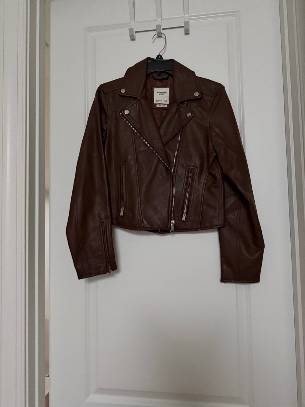 Abercrombie & Fitch Chocolate Brown Moto Jacket